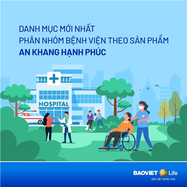 Cập nhật danh mục bệnh viện theo sản phẩm An Khang Hạnh Phúc