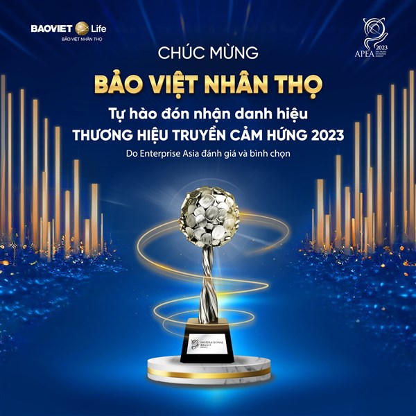 VTV1 ĐƯA TIN: BẢO VIỆT NHÂN THỌ ĐÓN NHẬN GIẢI THƯỞNG THƯƠNG HIỆU TRUYỀN CẢM HỨNG 2023