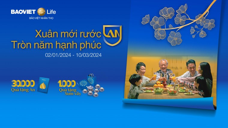 Bảo Việt Nhân thọ ra mắt Chương trình khuyến mại "Xuân mới rước An - Tròn năm hạnh phúc"