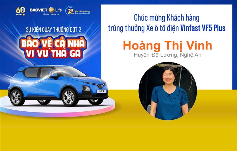 Bảo Việt Nhân thọ trao giải thưởng ô tô thứ 2 của chương trình khuyến mại lớn nhất năm