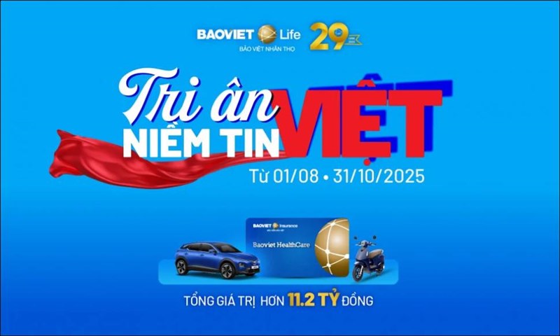 Chương trình khuyến mại "Tri ân niềm tin Việt" - Bảo Việt Nhân thọ
