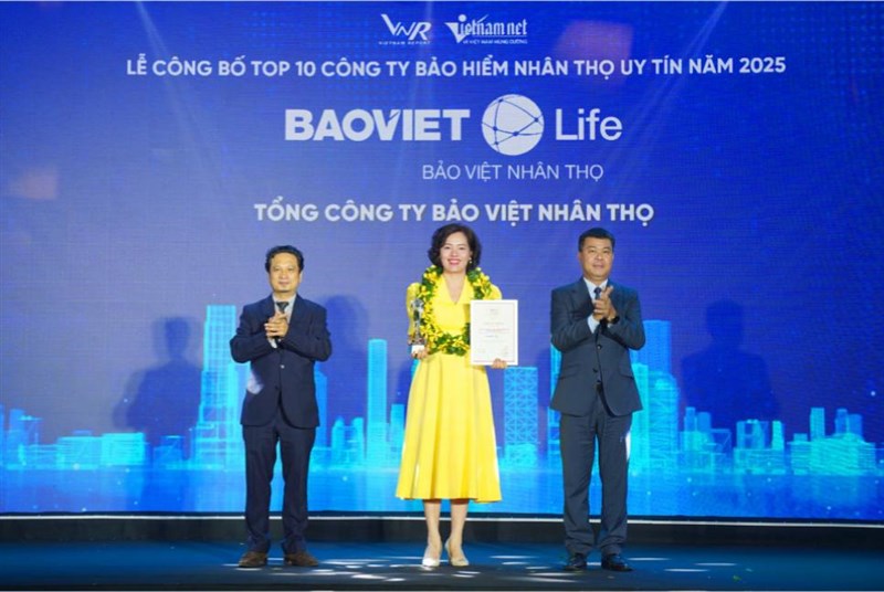 9 năm dẫn đầu Top 10 “Công ty Bảo hiểm nhân thọ uy tín” - khẳng định vị thế Thương hiệu Bảo Việt Nhân thọ Quốc Gia
