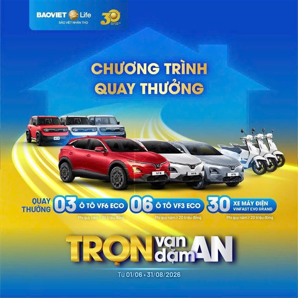 Chương trình Khuyến mại "Trọn Vạn Dặm An"