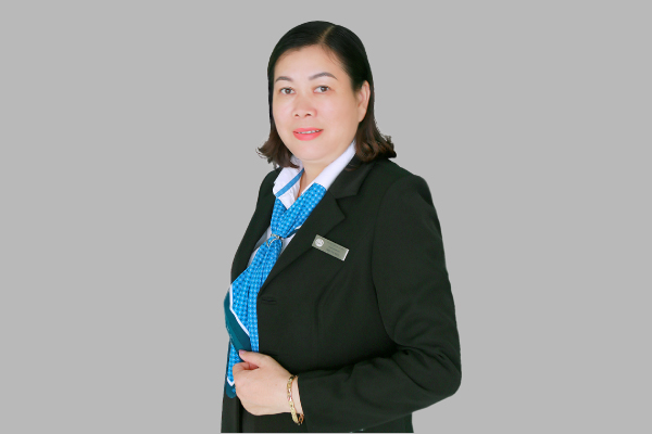 Bà: Mai Thị Nga - Trưởng nhóm kinh doanh Tân Cao Bằng 6, công ty Bảo Việt Nhân thọ Cao Bằng