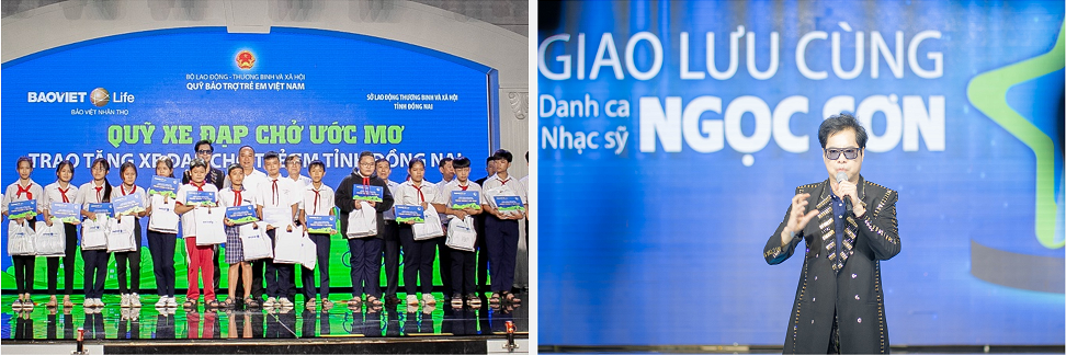 Bảo Việt Nhân thọ trao tặng 100 xe đạp tại Đồng Nai