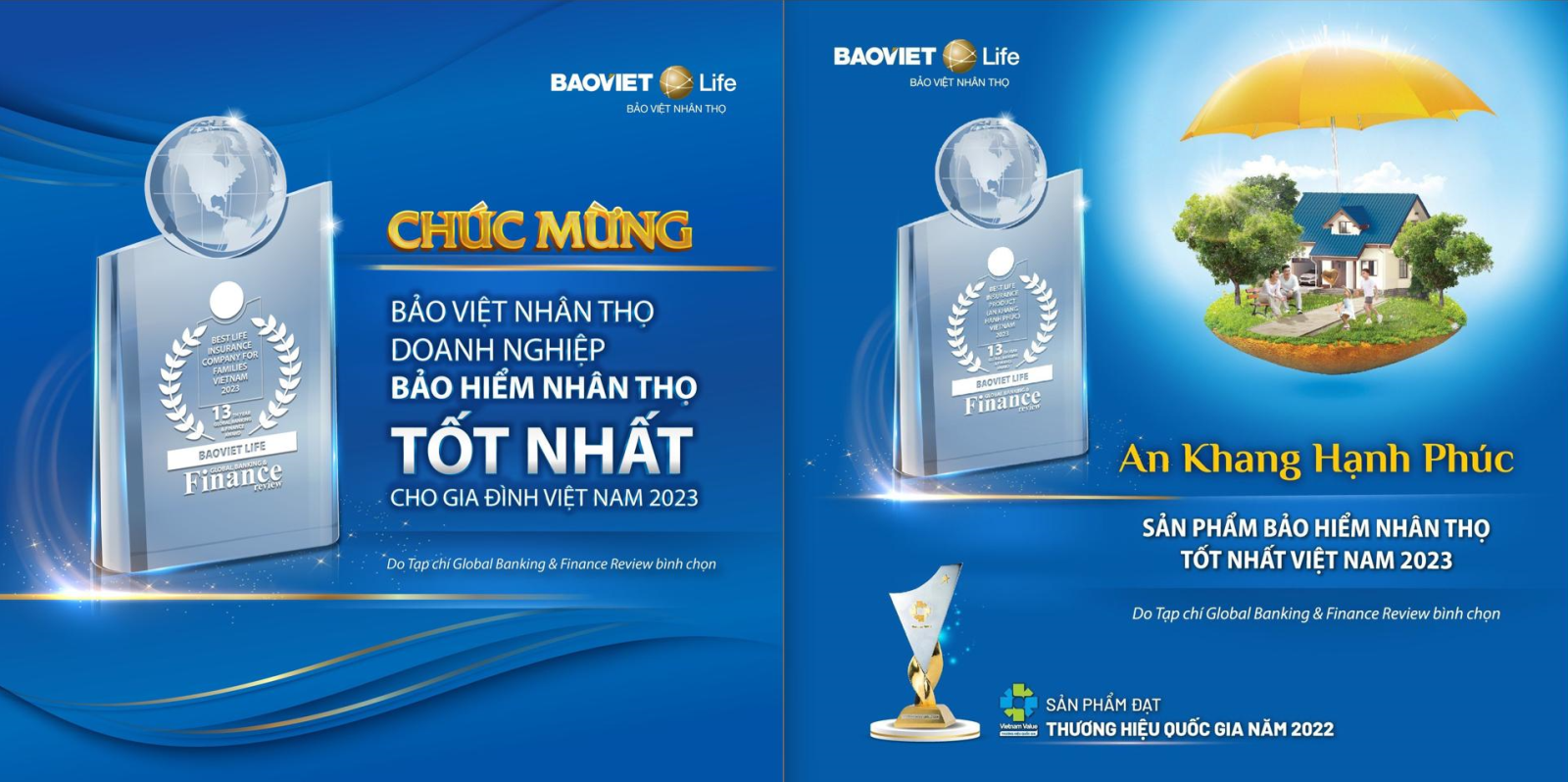 Bảo Việt Nhân thọ đón nhận 2 giải thưởng do Global Banking & Finance Review bình chọn