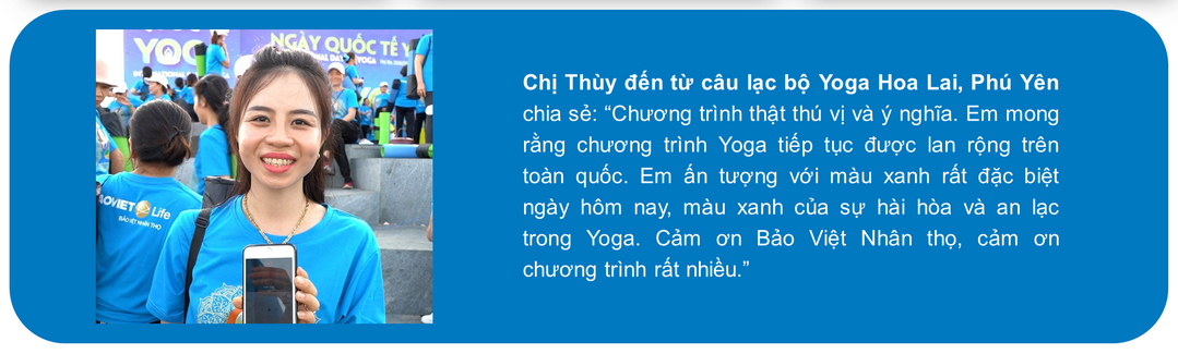 Bảo Việt Nhân thọ đồng diễn YOGA tại Phú Yên