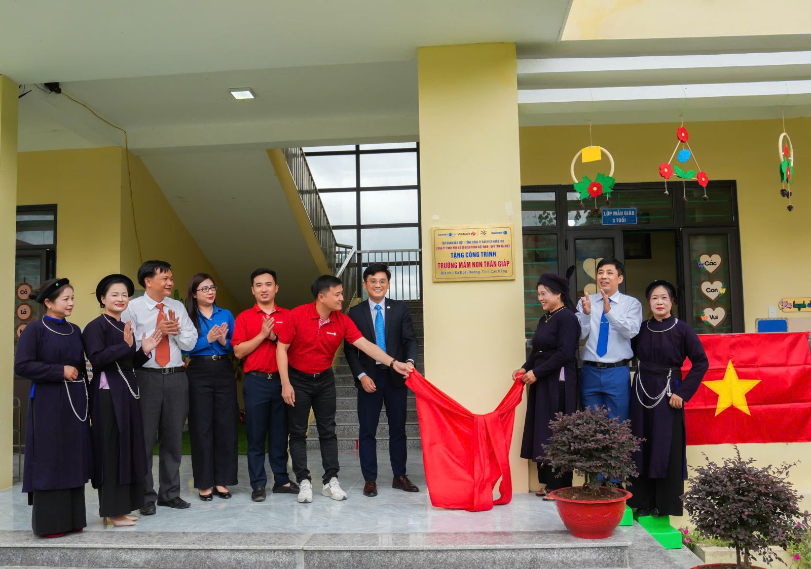 Bảo Việt Nhân thọ khánh thành Trường Mầm non Thân Giáp, xã Đoài Dương