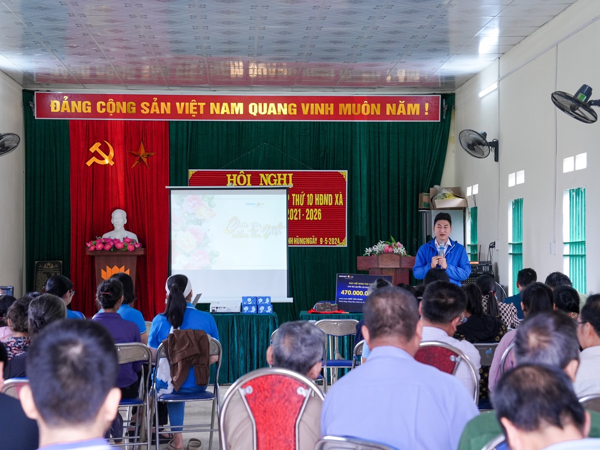 Bảo Việt Nhân thọ chi trả 470 triệu đồng cho khách hàng tại Hòa An