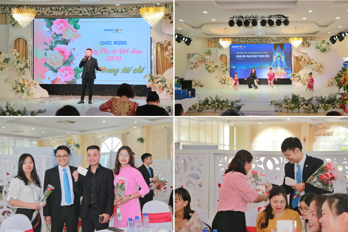 Bảo Việt Nhân thọ Cao Bằng tặng hoa chúc mừng ngày 20/10 cho tư vấn viên