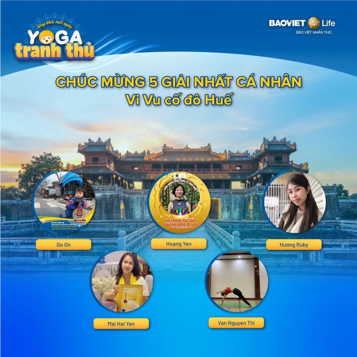 TỔNG CÔNG TY BẢO VIỆT NHÂN THỌ CÔNG BỐ KẾT QUẢ CUỘC THI YOGA TRANH THỦ
