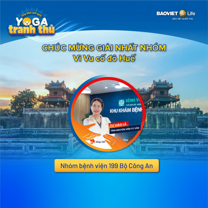 Yoga tranh thủ - Giải tập thể: Bệnh viện 199 - Bộ Công An