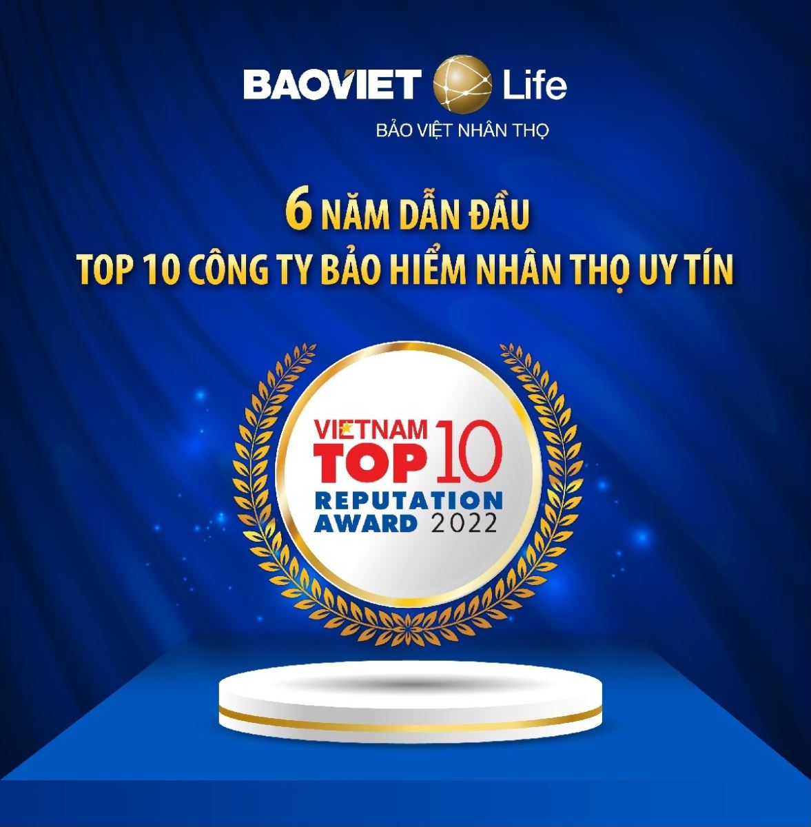 Bảo Việt Nhân Thọ dẫn đầu TOP 10 “Công ty bảo hiểm nhân thọ uy tín" năm 2022