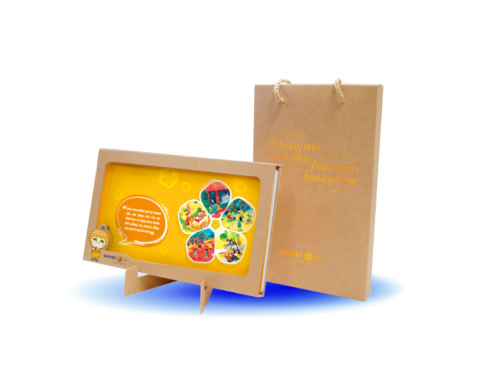 Lịch để bàn trẻ em mới mẻ sáng tạo với bộ stiker ngộ nghĩnh