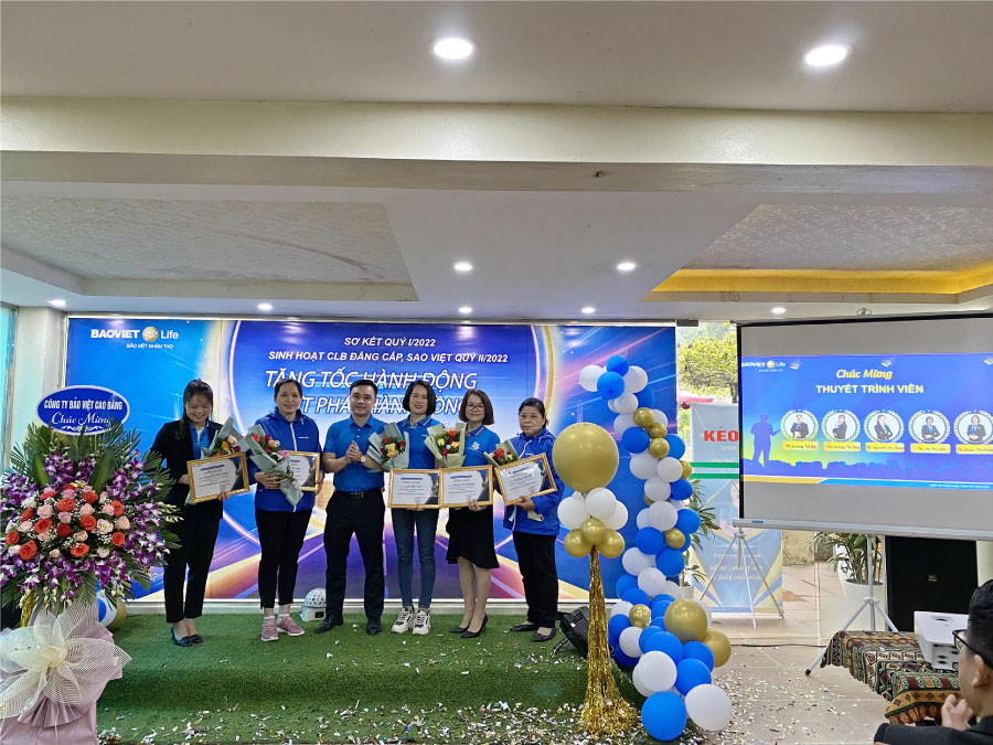 Bảo Việt Nhân thọ Cao Bằng tôn vinh cá nhân có thành tích xuất sắc trong Quý 1