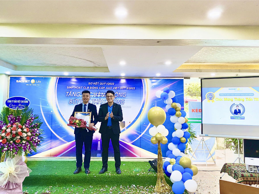 Bảo Việt Nhân thọ Cao Bằng tôn vinh cá nhân có thành tích xuất sắc trong Quý 1