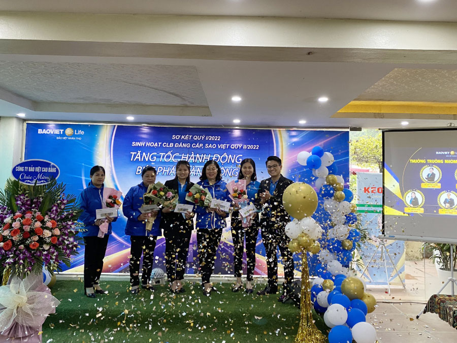 Bảo Việt Nhân thọ Cao Bằng tôn vinh cá nhân có thành tích xuất sắc trong Quý 1