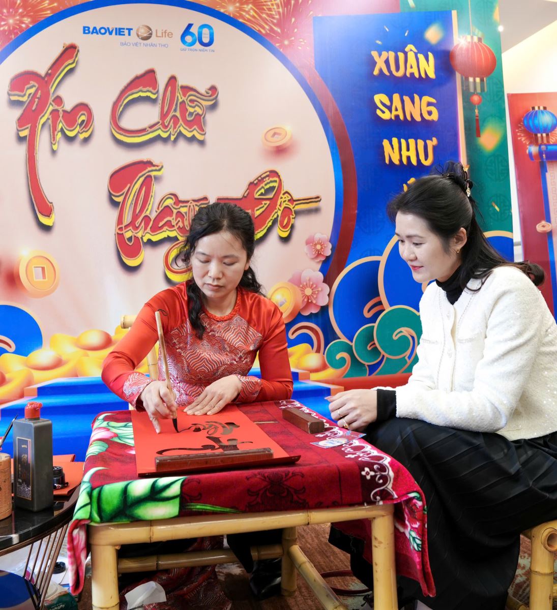 Bảo Việt Nhân Thọ Cao Bằng tặng chữ đầu xuân