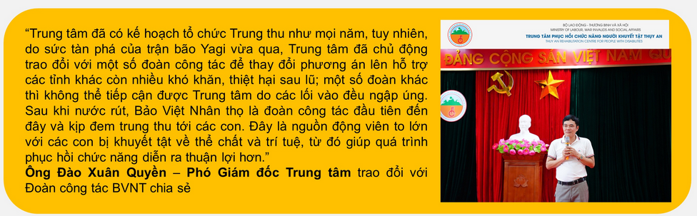 Bảo Việt Nhân thọ - Trao gửi yêu thương tới trẻ em khuyết tật tại Ba Vì
