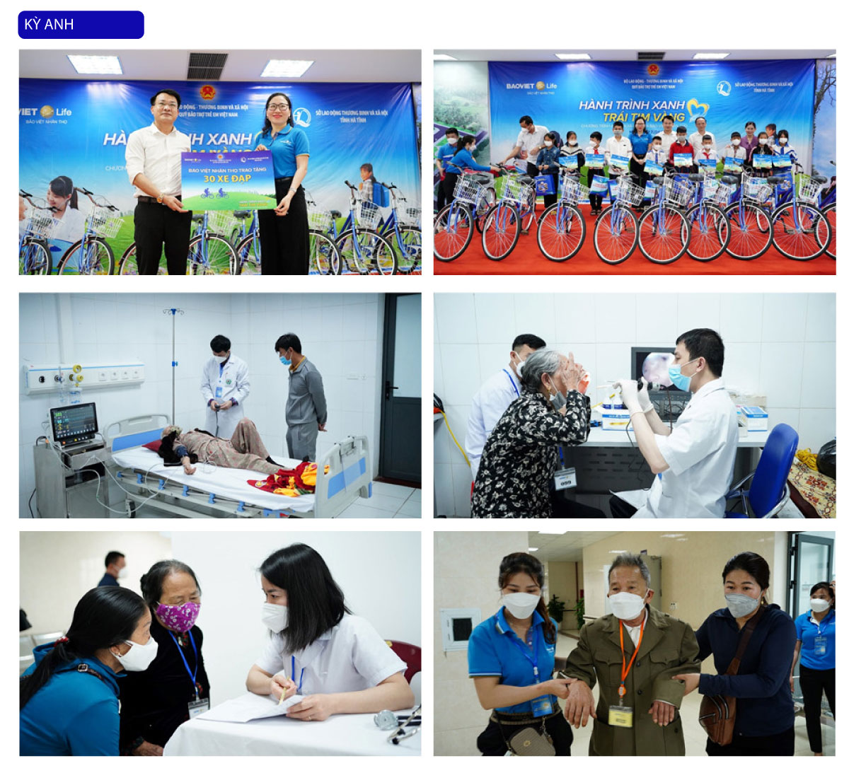 Những hình ảnh đẹp tại chương trình “Hành trình xanh – Trái tim vàng” và “Quỹ xe đạp chở ước mơ”