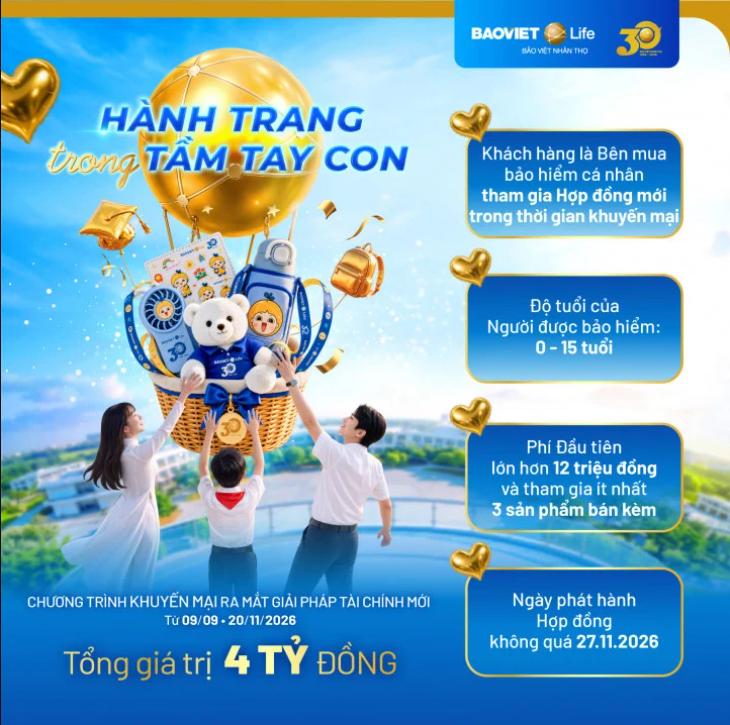 Chương trình khuyến mại "Hành trang trong tầm tay con"