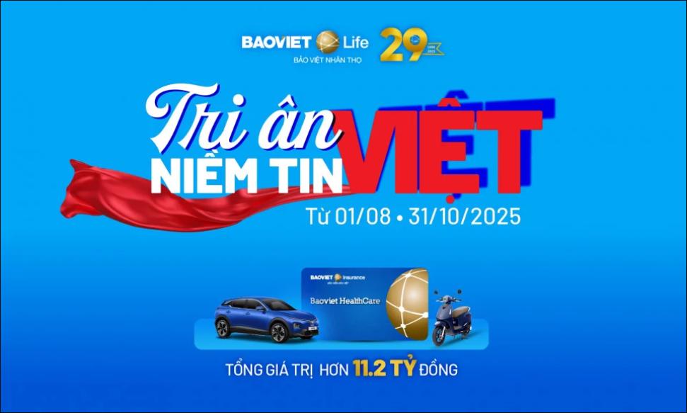 Chương trình khuyến mại "Tri ân niềm tin Việt" - Bảo Việt Nhân thọ