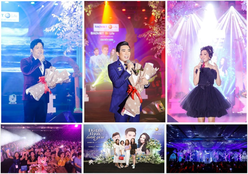 Ca sĩ Quang Lê, Ca sĩ Quang Hà và ca sĩ Hiền Thục xuất hiện tại đêm nhạc đánh thức tình yêu của Bảo Việt Nhân thọ