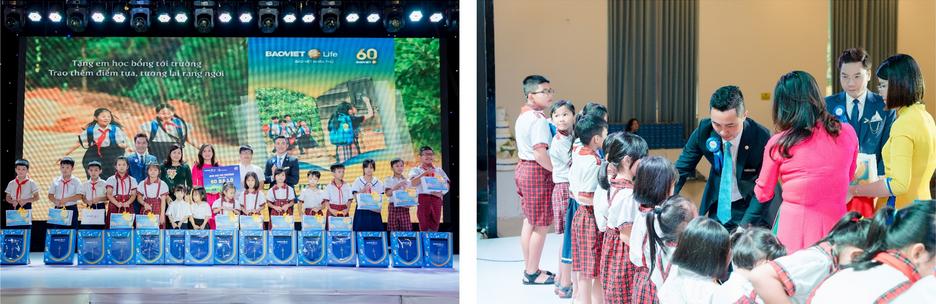 Bảo Việt Nhân thọ trao tặng 80 suất học bổng Quà vui tới trường