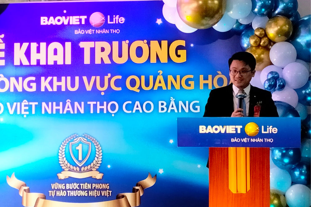 ông Nông Minh Hải Linh giám đốc Bảo Việt Nhân thọ Cao Bằng
