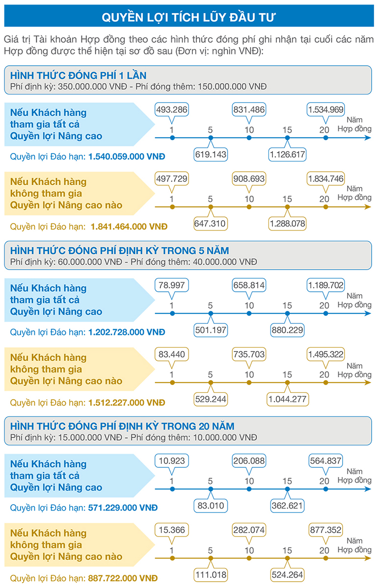Quyền lợi nâng cao của sản phẩm bảo hiểm An Phát Cát Tường
