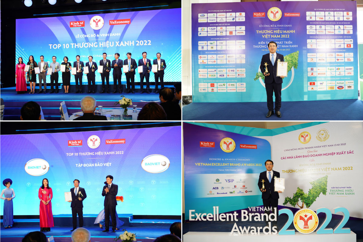 Tập đoàn Bảo Việt dẫn đầu TOP 10 thương hiệu xanh năm 2022
