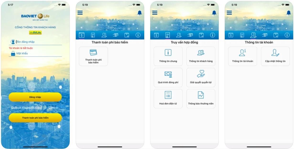 MyBVLife Cổng thong tin khách hàng Bảo Việt Nhân thọ